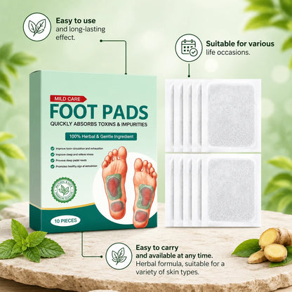 100% Herbal & Gentle Ingredient Detox Foot Pads (BUY 10 GET 20 FREE Pack of 30)